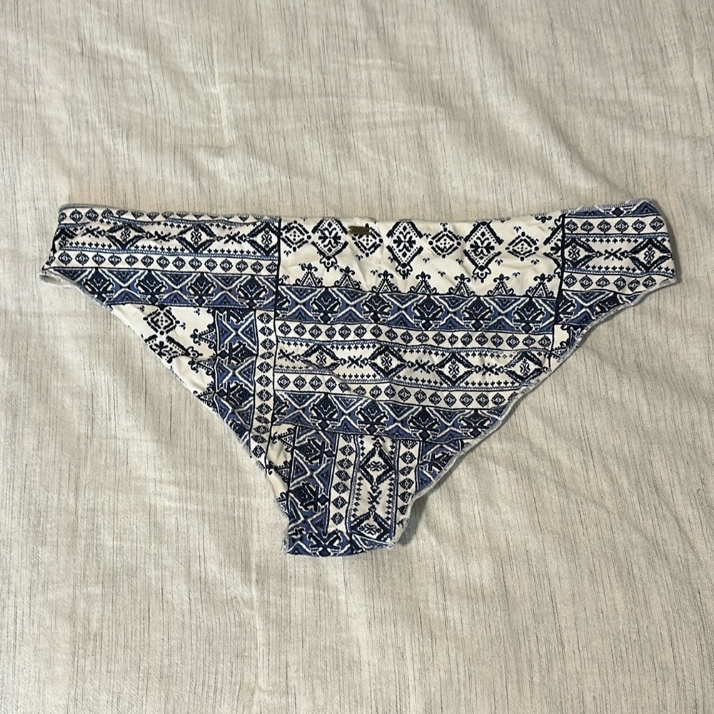 Women’s Blue and White Bikini Bottom